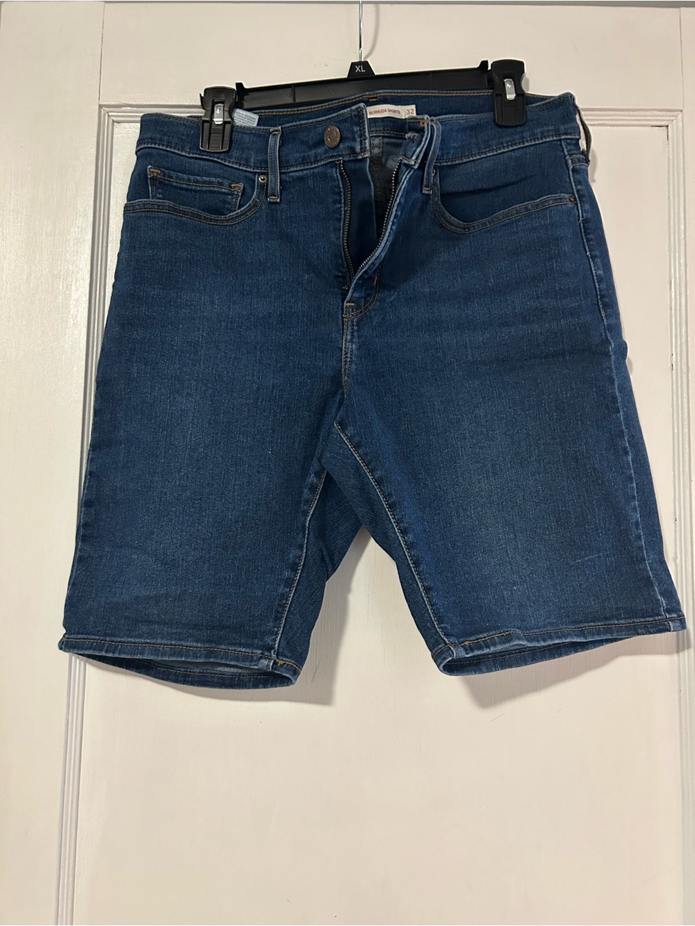 Levi's Dark Blue Denim Bermuda Shorts